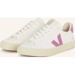 Weiße Veja Campo Nachhaltige Low Sneaker aus Veloursleder für Damen Größe 36 