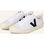 Weiße Veja Nova Nachhaltige Low Sneaker aus Textil für Herren Größe 43 