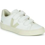 Weiße Veja Bio Nachhaltige Low Sneaker mit Schnürsenkel aus Leder für Damen Größe 42 