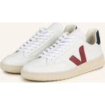 Dunkelblaue Veja V-12 Nachhaltige Low Sneaker aus Leder für Herren Größe 43 
