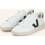 Grüne Veja V-12 Nachhaltige Low Sneaker aus Glattleder für Herren Größe 44 