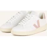 Rosa Veja V-12 Nachhaltige Low Sneaker aus Glattleder für Damen Größe 36 