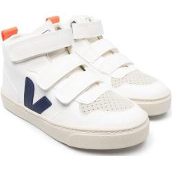 VEJA V-10 Mid Sneakers mit Klettverschluss - Weiß