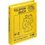 Veloflex Telefonbuch 5158000, A5, 4-Ringmechanik, Register A-Z, gelb