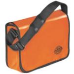 Orange Veloflex Planentaschen mit Klettverschluss aus LKW-Plane für Herren 