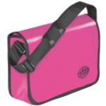 Pinke Veloflex Planentaschen mit Klettverschluss aus LKW-Plane mit Handyfach für Damen 