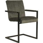 Dunkelgrüne Industrial Möbel Exclusive Schwingstühle aus Metall mit Armlehne Breite 50-100cm, Höhe 50-100cm, Tiefe 50-100cm 