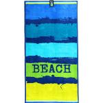 Blaue Gestreifte Strandtücher aus Frottee 90x180 