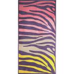 Violette Animal-Print Strandtücher aus Frottee 90x180 