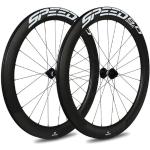 Veltec Unisex – Erwachsene Laufradsatz Speed 6.0 18mm SR Disc Shimano 12x100/12x142, schwarz/weiß, 622-18