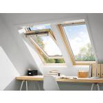 VELUX Dachfenster GGL 2069 Schwingfenster Holz weiß lack ENERGIE Hitzeschutz, 78x118 cm (MK06)