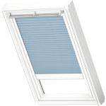 Weiße Unifarbene VELUX Dachfensterplissees aus Textil lichtdurchlässig 