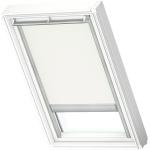 Velux Dachfensterrollo DKL M08 1025S (Farbe: Weiß - 1025S, Farbe Schiene: Aluminium, Manuell)