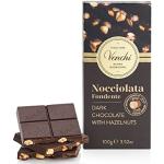Venchi Tafel aus Zartbitterschokolade 56 % mit ganzen Piemontesischen Haselnüssen g. g. A., 100 g – glutenfrei