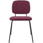 Reduzierte Rote Minimalistische Esszimmerstühle & Küchenstühle aus Textil Breite 50-100cm, Höhe 50-100cm, Tiefe 50-100cm 