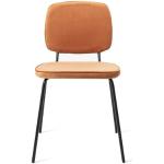 Reduzierte Orange Minimalistische Esszimmerstühle & Küchenstühle aus Samt Breite 50-100cm, Höhe 50-100cm, Tiefe 50-100cm 