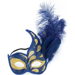 Maske "Venezia", blau/gold
