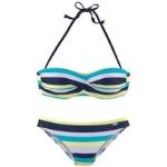 VENICE BEACH Bandeau-Bikinis mit Meer-Motiv für Damen Größe M 