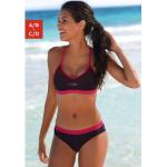 Bustier-Bikini VENICE BEACH schwarz (schwarz, pink) Damen Bikini-Sets Ocean Blue