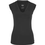 Schwarze VENICE BEACH Eleam V-Ausschnitt T-Shirts mit Meer-Motiv für Damen Größe XL 