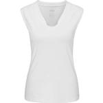 Weiße VENICE BEACH Eleam V-Ausschnitt T-Shirts mit Meer-Motiv für Damen Größe M 
