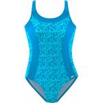 Blaue VENICE BEACH Damenbadeanzüge mit Meer-Motiv Größe XXL 