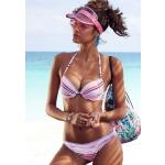 Bunte Gestreifte VENICE BEACH Push Up Bikinis mit Meer-Motiv gepolstert für Damen für den für den Sommer 