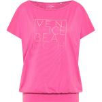 Pinke VENICE BEACH T-Shirts mit Meer-Motiv für Damen Größe L 