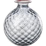 VENINI Monofiori Vase Transparent mit Rotem Faden H24.5