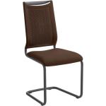 Braune Moderne Venjakob Lilli Freischwinger Stühle matt aus Kunststoff Breite 0-50cm, Höhe 0-50cm, Tiefe 0-50cm 
