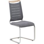 Graue Moderne Venjakob Lilli Freischwinger Stühle geölt aus Stoff gepolstert Breite 100-150cm, Höhe 100-150cm, Tiefe 0-50cm 