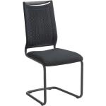 Anthrazitfarbene Moderne Venjakob Lilli Freischwinger Stühle matt aus Kunststoff Breite 0-50cm, Höhe 0-50cm, Tiefe 0-50cm 