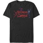 Schwarze Kurzärmelige Spiderman T-Shirts aus Baumwolle für Herren Größe M 