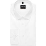 Weiße Unifarbene Langärmelige VENTI Kentkragen Hemden mit Kent-Kragen aus Baumwolle für Herren Größe XS 