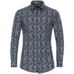 Reduzierte Dunkelblaue Blumenmuster VENTI Kentkragen Hemden mit Kent-Kragen aus Baumwollmischung für Herren 