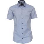 Blaue Business Kurzärmelige CasaModa Kentkragen Hemden mit Kent-Kragen aus Baumwolle enganliegend für Herren Größe S 