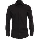 Reduzierte Schwarze Langärmelige Kentkragen Hemden mit Kent-Kragen aus Chambray für Herren 