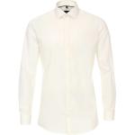 Weiße Unifarbene VENTI Hemden mit Kent-Kragen aus Popeline für Herren Größe XS 