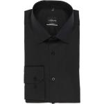 Reduzierte Schwarze Unifarbene Langärmelige VENTI Kentkragen Hemden mit Kent-Kragen aus Baumwolle für Herren Größe XS 