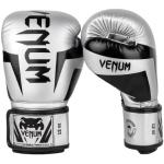 Venum Unisex-Adult Elite Boxhandschuhe, Silber/Schwarz, 16 Oz