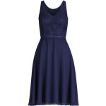 Blaue Vera Mont V-Ausschnitt Chiffon-Abendkleider mit Reißverschluss aus Chiffon für Damen Größe M für Festivals 