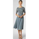 Hellblaue Vera Mont Rundhals-Ausschnitt Chiffon-Abendkleider aus Chiffon für Damen Größe XL 