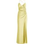Limettengrüne Unifarbene Elegante Ärmellose Vera Mont V-Ausschnitt Trägerkleider mit Reißverschluss aus Jersey enganliegend für Damen Größe M 