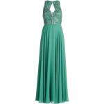 Reduzierte Grüne Ärmellose Vera Mont V-Ausschnitt Chiffon-Abendkleider mit Pailletten mit Reißverschluss aus Chiffon für Damen Größe XXL 