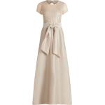 Rosa Bestickte Elegante Kurzärmelige Vera Mont Taillierte Kleider mit Cutwork für Damen Größe L zur Hochzeit 