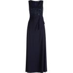 Blaue Bestickte Elegante Ärmellose Vera Mont Festliche Kleider für Damen Größe XL 