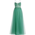 Grüne Bestickte Elegante Ärmellose Abendkleider rückenfrei mit Glitzer für Damen Größe S 