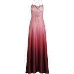 Rosa Ärmellose Vera Mont Maxi Wasserfall-Ausschnitt Lange Abendkleider mit Reißverschluss aus Polyester für Damen 