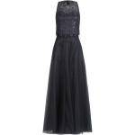 Schwarze Unifarbene Ärmellose Vera Mont Maxi Lange Abendkleider mit Reißverschluss aus Polyamid für Damen Größe S 