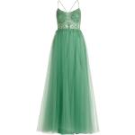 Reduzierte Grüne Bestickte Elegante Vera Mont Abendkleider rückenfrei für Damen Größe L 
